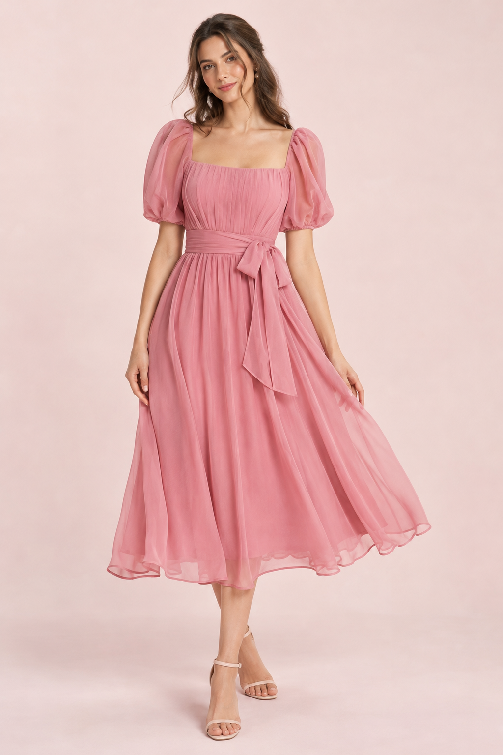 Strawberry Ribbon Midi